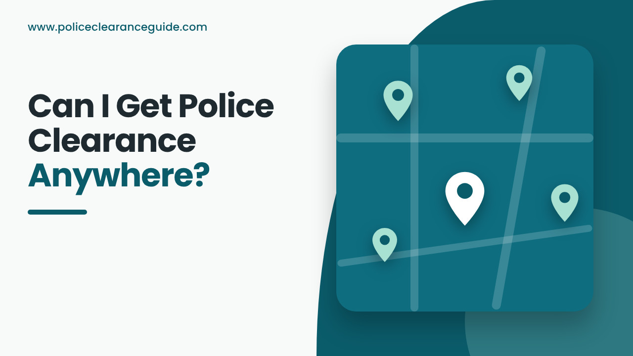 Choosing a police station for a clearance, with the applicant checking the nearest option