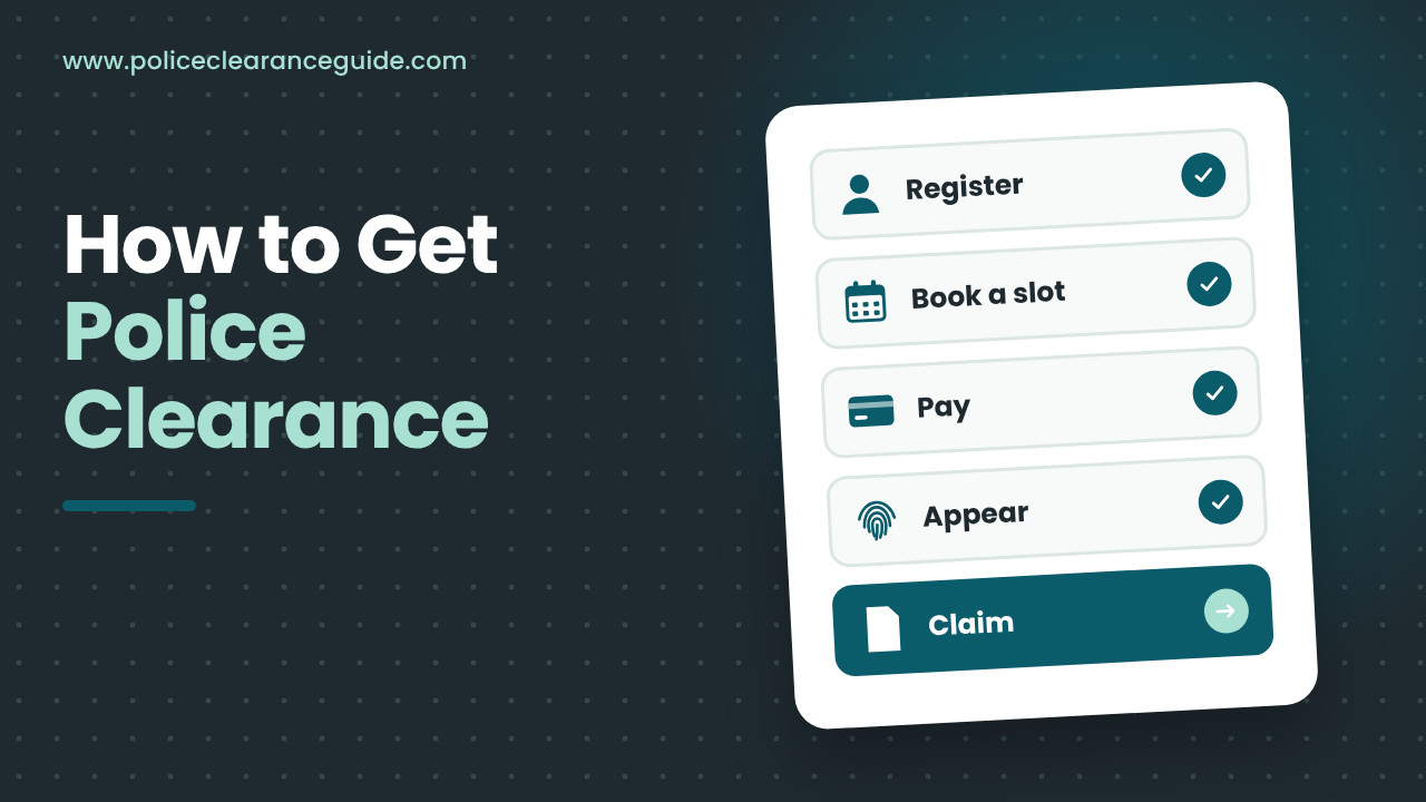 Five stages of getting a police clearance, from a new account to the claim window