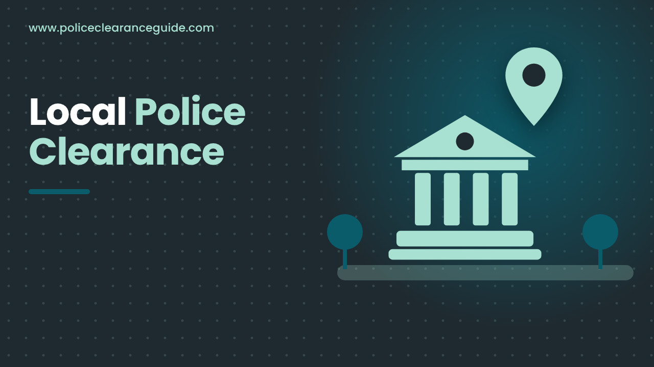 Municipal police station desk where a local police clearance is issued
